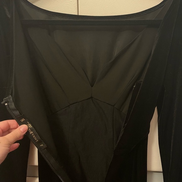 Laura Byrnes California Beatrix Gown in Black Velvet - Small - Picture 4 of 6